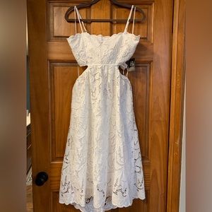 Express size small white lace dress
